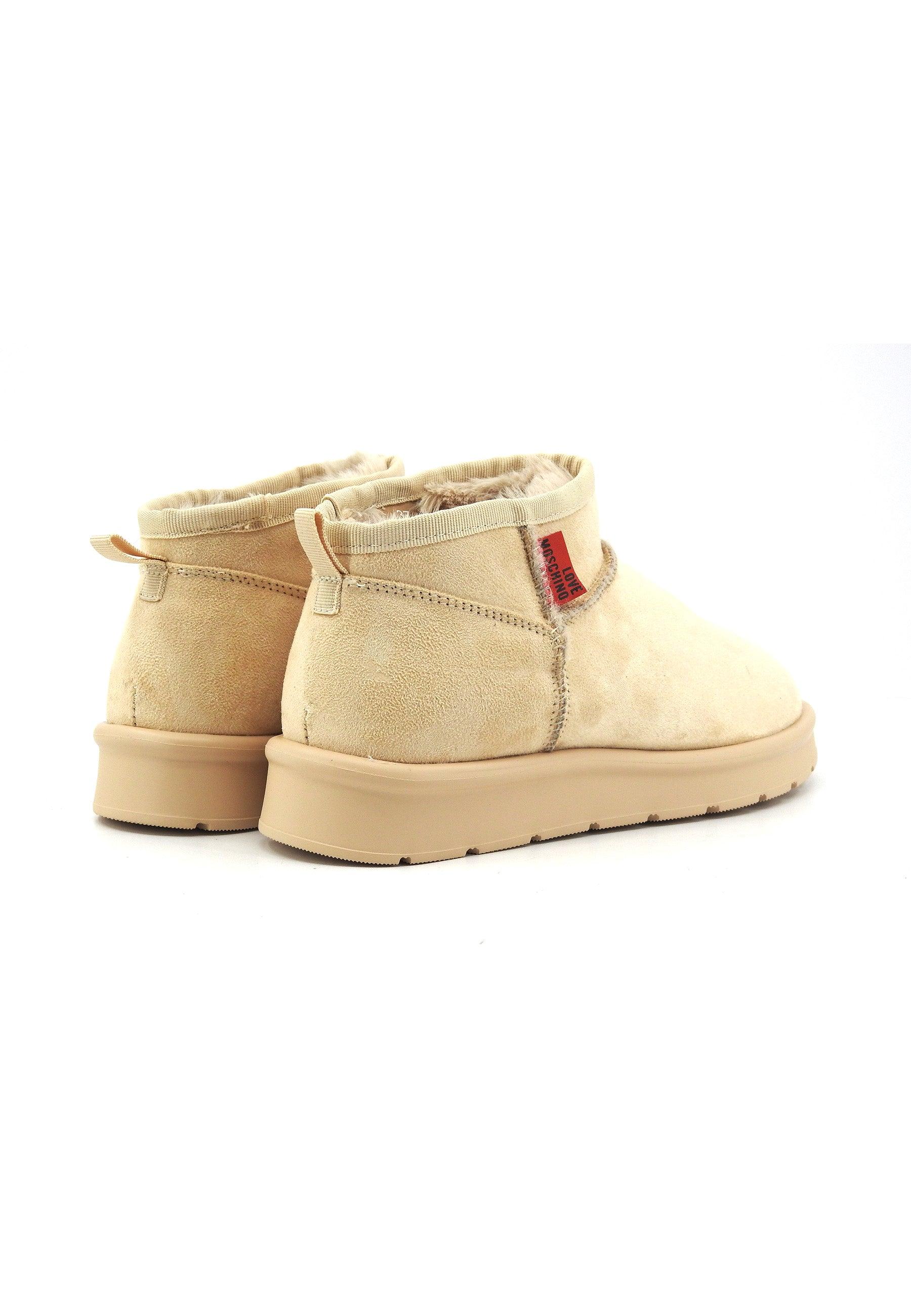 LOVE MOSCHINO Stivaletto Pelo Donna Avena Beige JA24043H1IJAW131 - Sandrini Calzature e Abbigliamento