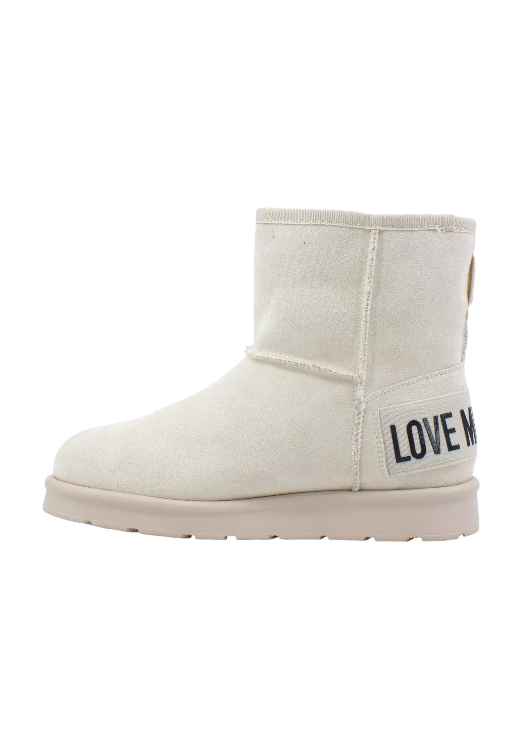 LOVE MOSCHINO Stivaletto Pelo Donna Off White JA24423H0HJA5120 - Sandrini Calzature e Abbigliamento