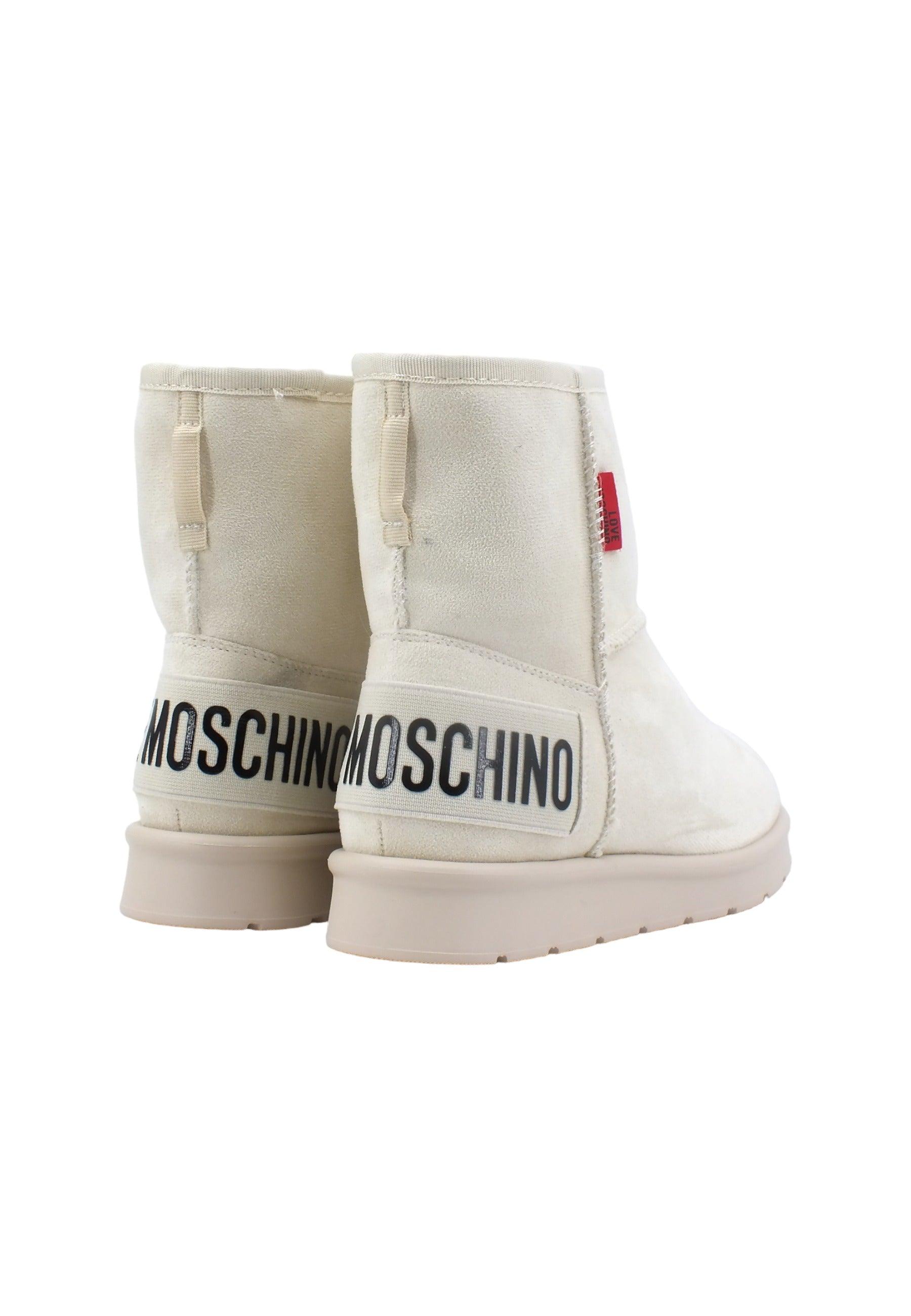 LOVE MOSCHINO Stivaletto Pelo Donna Off White JA24423H0HJA5120 - Sandrini Calzature e Abbigliamento