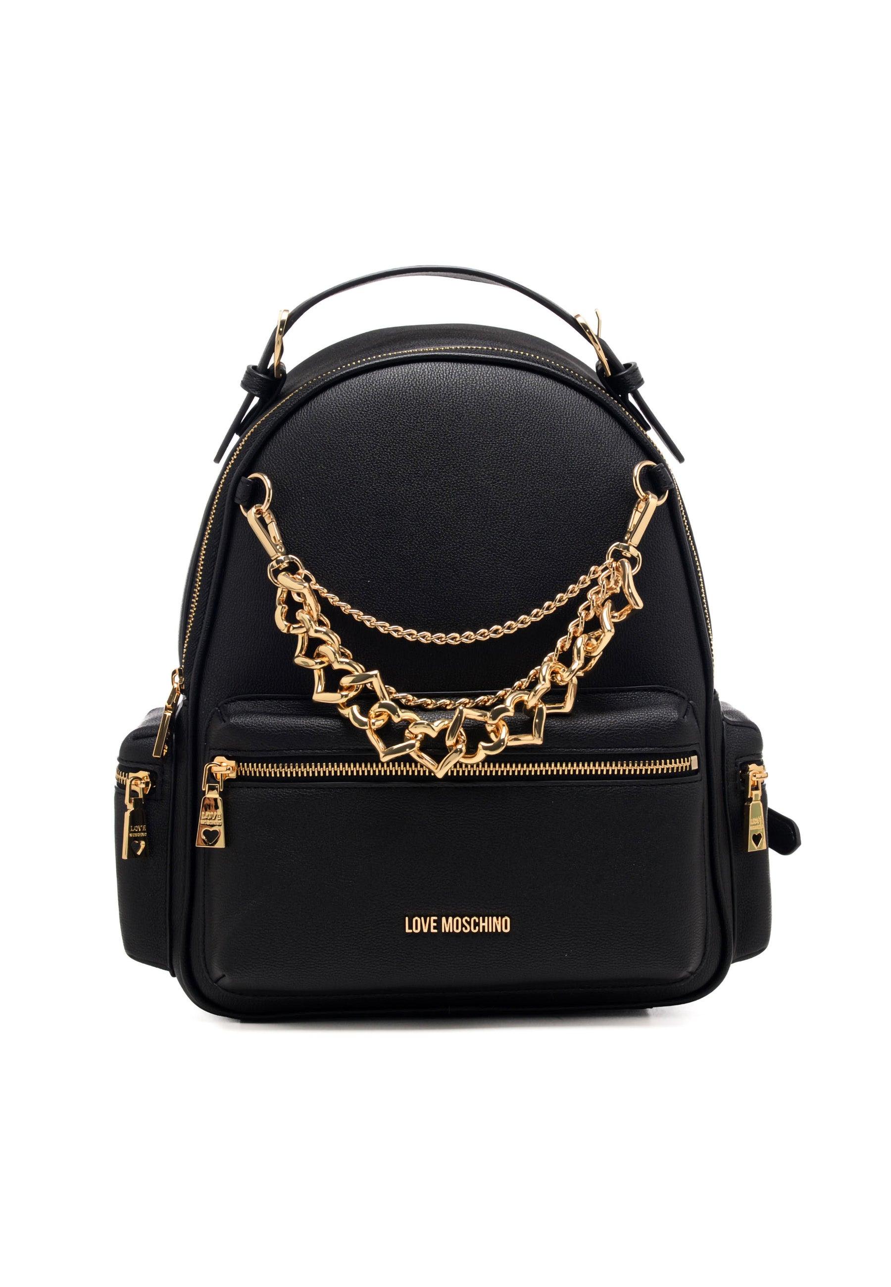 LOVE MOSCHINO Zaino Catena Donna Nero JC4293PP0GKT0000 - Sandrini Calzature e Abbigliamento