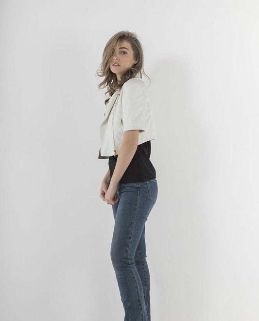 MARKUP Giubbino Chiodo Bianco MW76403 - Sandrini Calzature e Abbigliamento