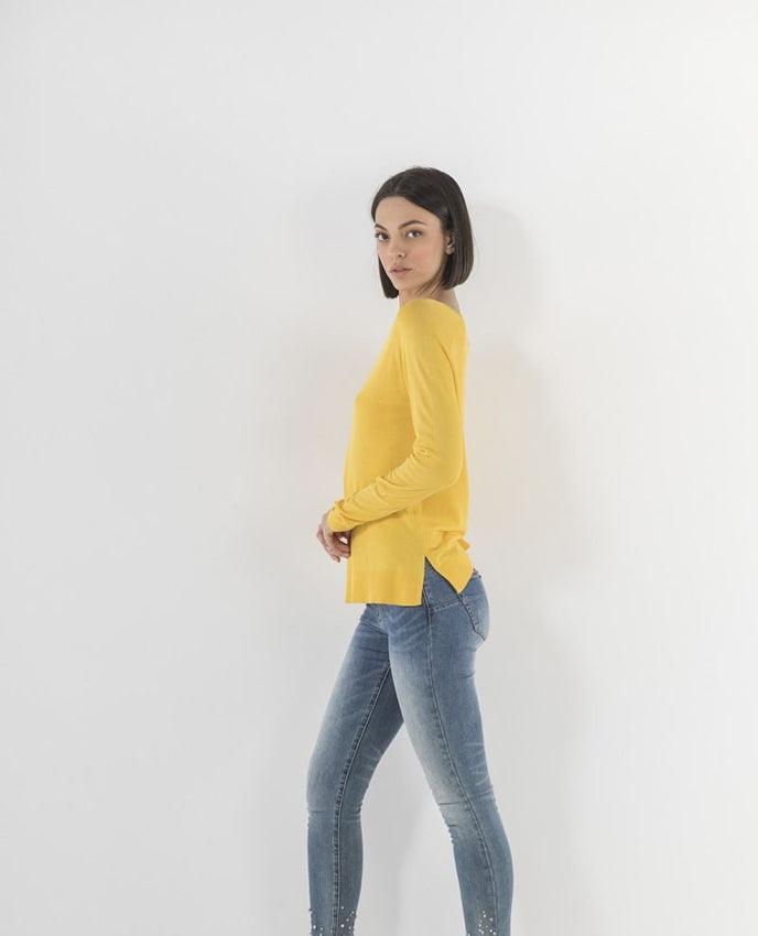 MARKUP Maglia Girocollo Giallo MW76001 - Sandrini Calzature e Abbigliamento