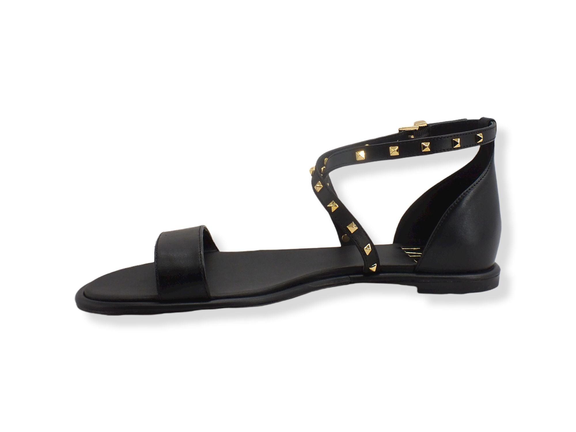 MICHAEL KORS Astrid Flat Sandal Donna Black 40S2ATFA2L - Sandrini Calzature e Abbigliamento