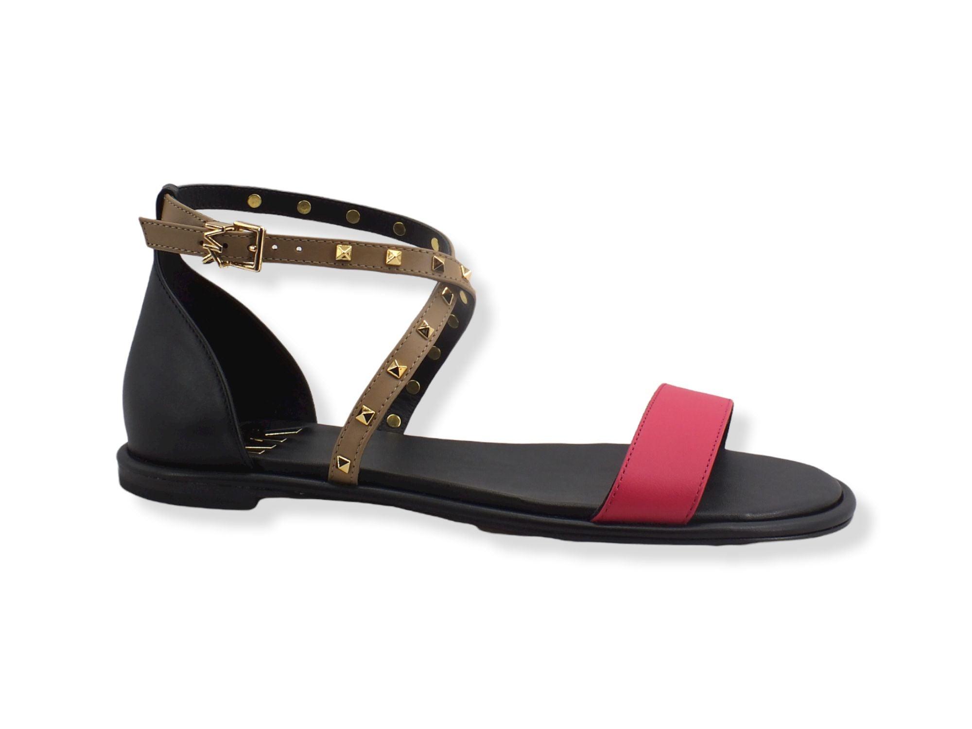 MICHAEL KORS Astrid Flat Sandal Donna Black Multi 40S2ATFA2L - Sandrini Calzature e Abbigliamento