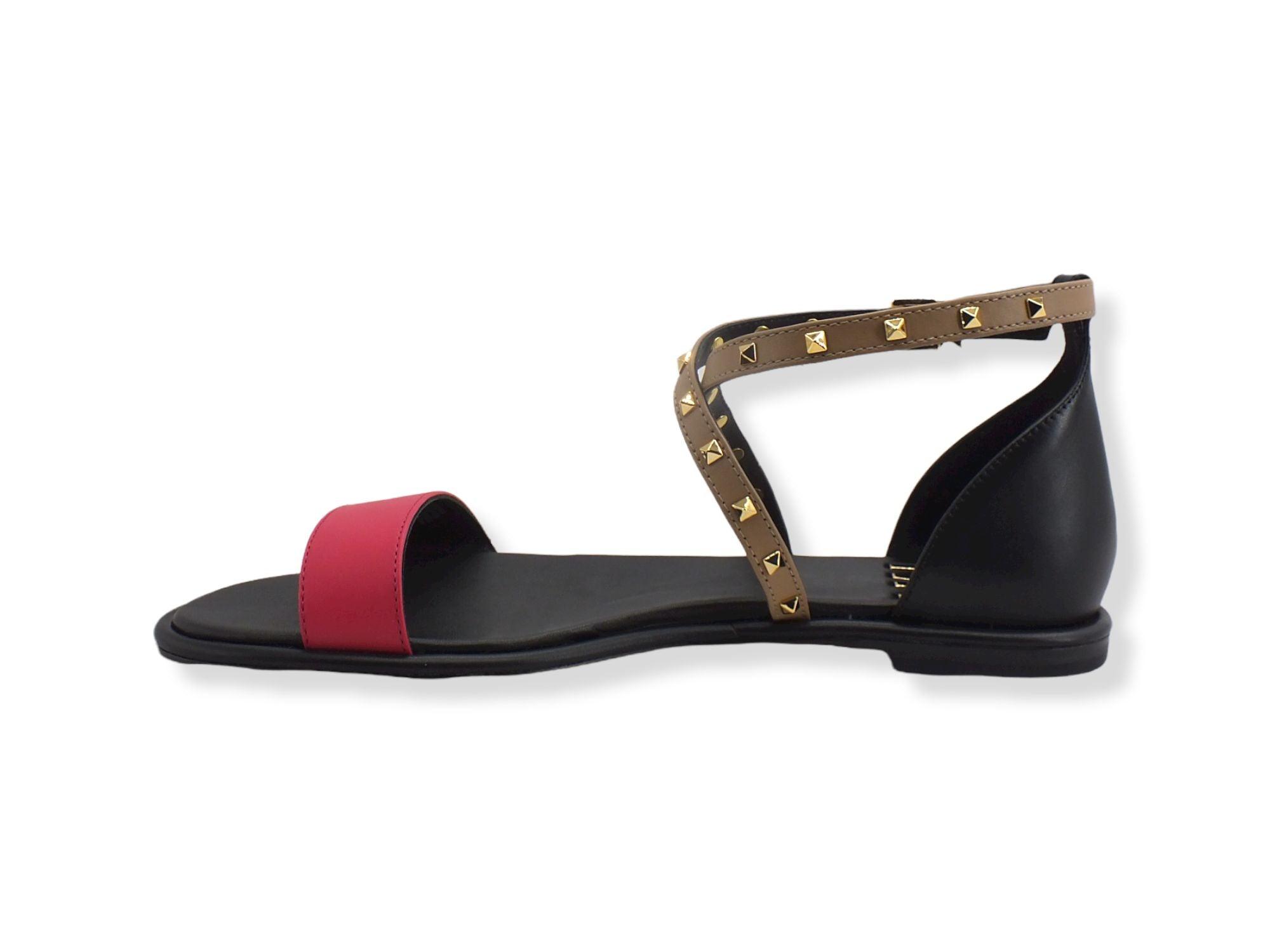 MICHAEL KORS Astrid Flat Sandal Donna Black Multi 40S2ATFA2L - Sandrini Calzature e Abbigliamento