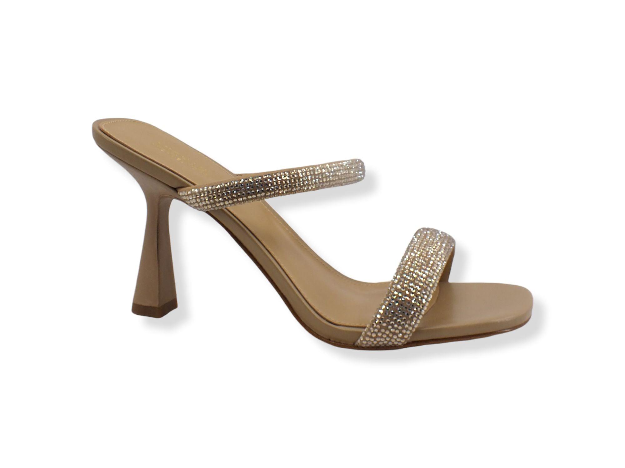 MICHAEL KORS Clara Suede Bombe Hot Sandalo Donna Marrone Camel 40S2CLHA1S - Sandrini Calzature e Abbigliamento