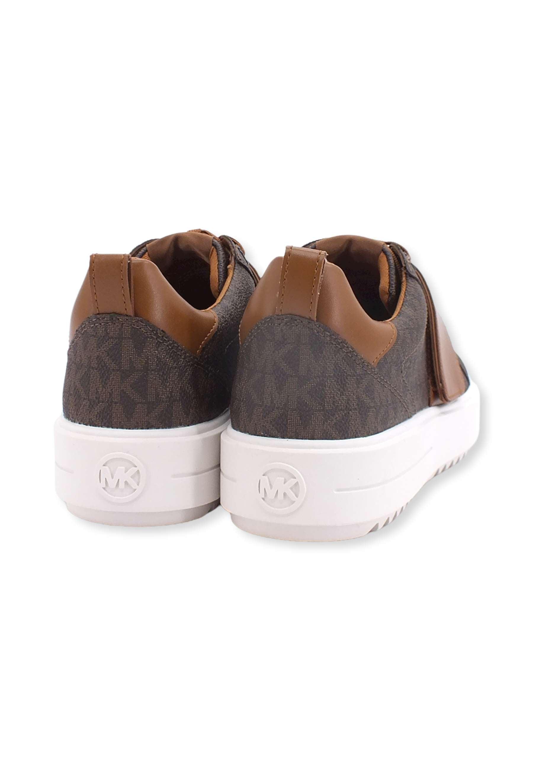 MICHAEL KORS Emmet Strap Sneaker Donna Brown 43F2EMFS1B - Sandrini Calzature e Abbigliamento