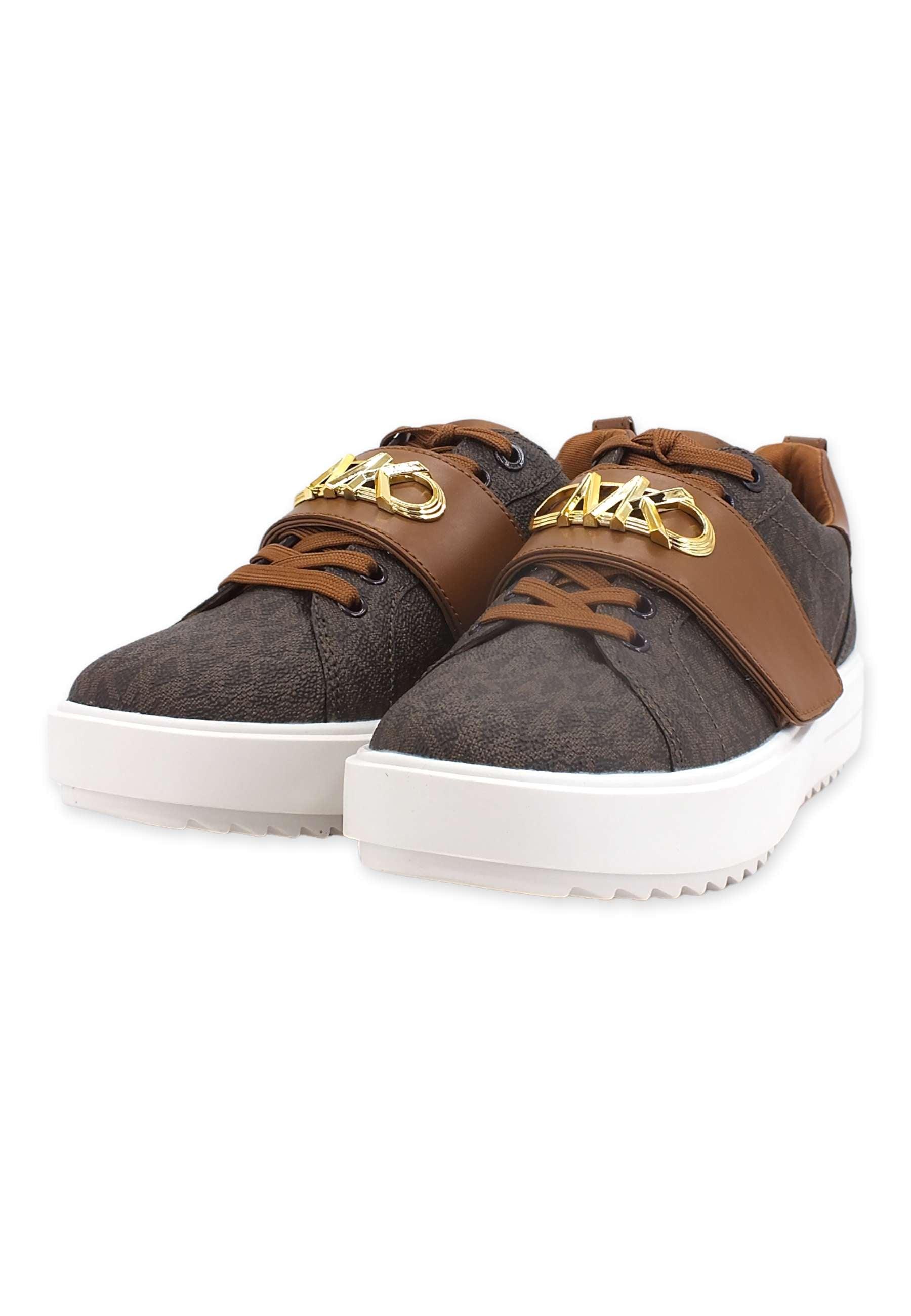 MICHAEL KORS Emmet Strap Sneaker Donna Brown 43F2EMFS1B - Sandrini Calzature e Abbigliamento