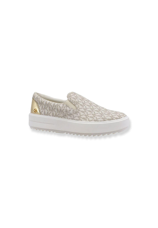 MICHAEL KORS Emmett Slip On Sneaker Donna Beige Vanilla 43T2ETFP1B - Sandrini Calzature e Abbigliamento