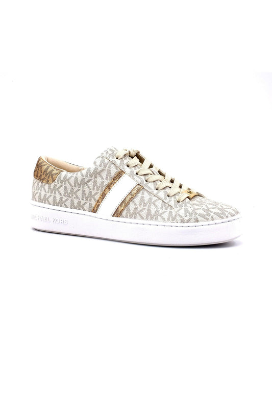 MICHAEL KORS Irving Stripe Lace Up Sneaker Donna Vanilla Multi 43F3IRFS2B - Sandrini Calzature e Abbigliamento