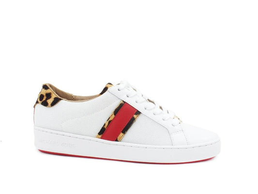 MICHAEL KORS Irving Stripe Sneaker Optical White Natural 43S9IRFS6D - Sandrini Calzature e Abbigliamento