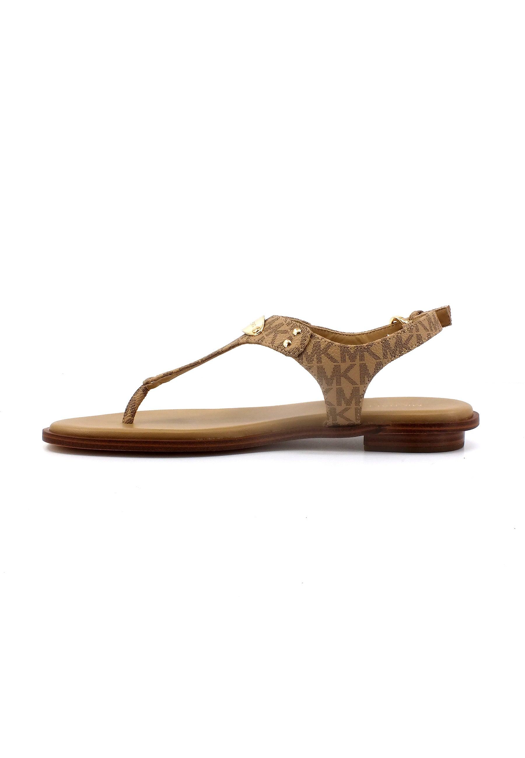 MICHAEL KORS Plate Thong Sandalo Donna Camel 40R5MKFA1B - Sandrini Calzature e Abbigliamento