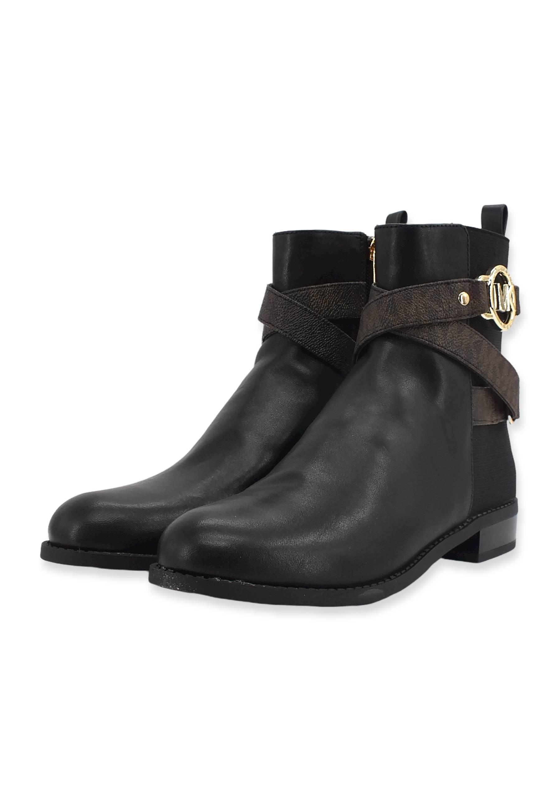 MICHAEL KORS Rory Bootie Flat Stivaletto Donna Black Brown 40F2ROFE5L - Sandrini Calzature e Abbigliamento