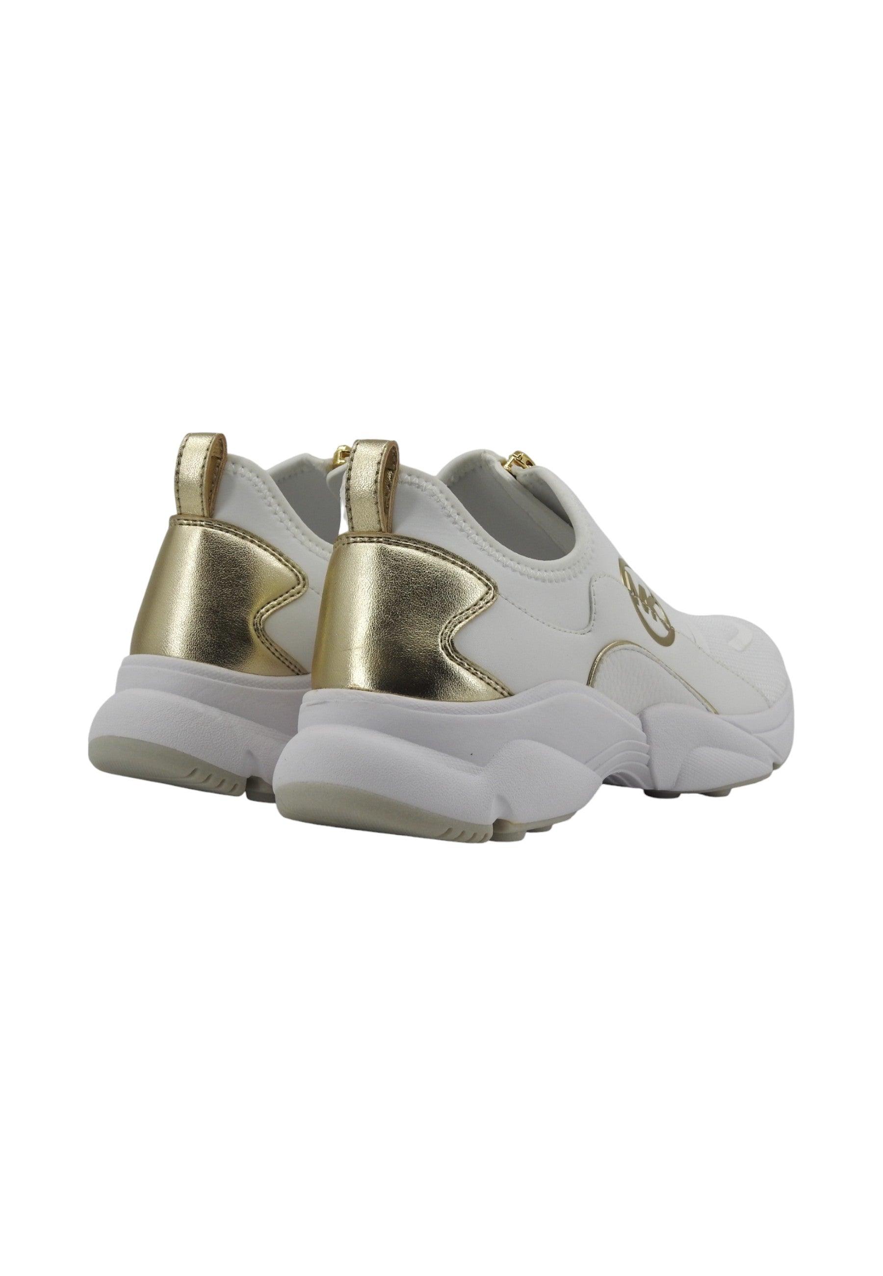 MICHAEL KORS Sami Zip Tranier Sneaker Donna Optic White 43H3SMFSAD - Sandrini Calzature e Abbigliamento