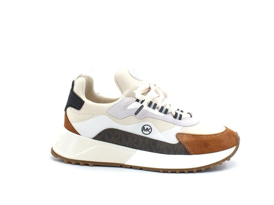 MICHAEL KORS Theo Sport Sneaker Suede Light Cream 43R2THFS2D - Sandrini Calzature e Abbigliamento