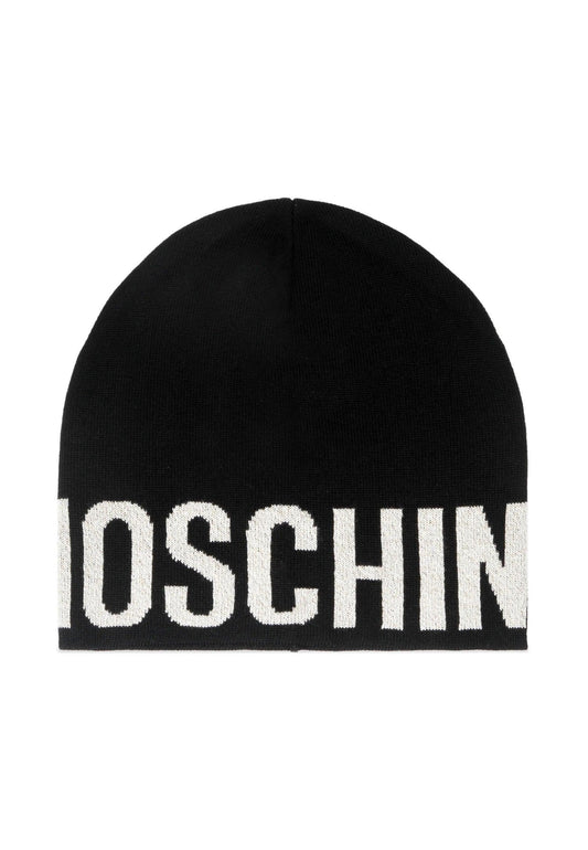 MOSCHINO Berretta Donna Black Cream 65165-M2997 - Sandrini Calzature e Abbigliamento