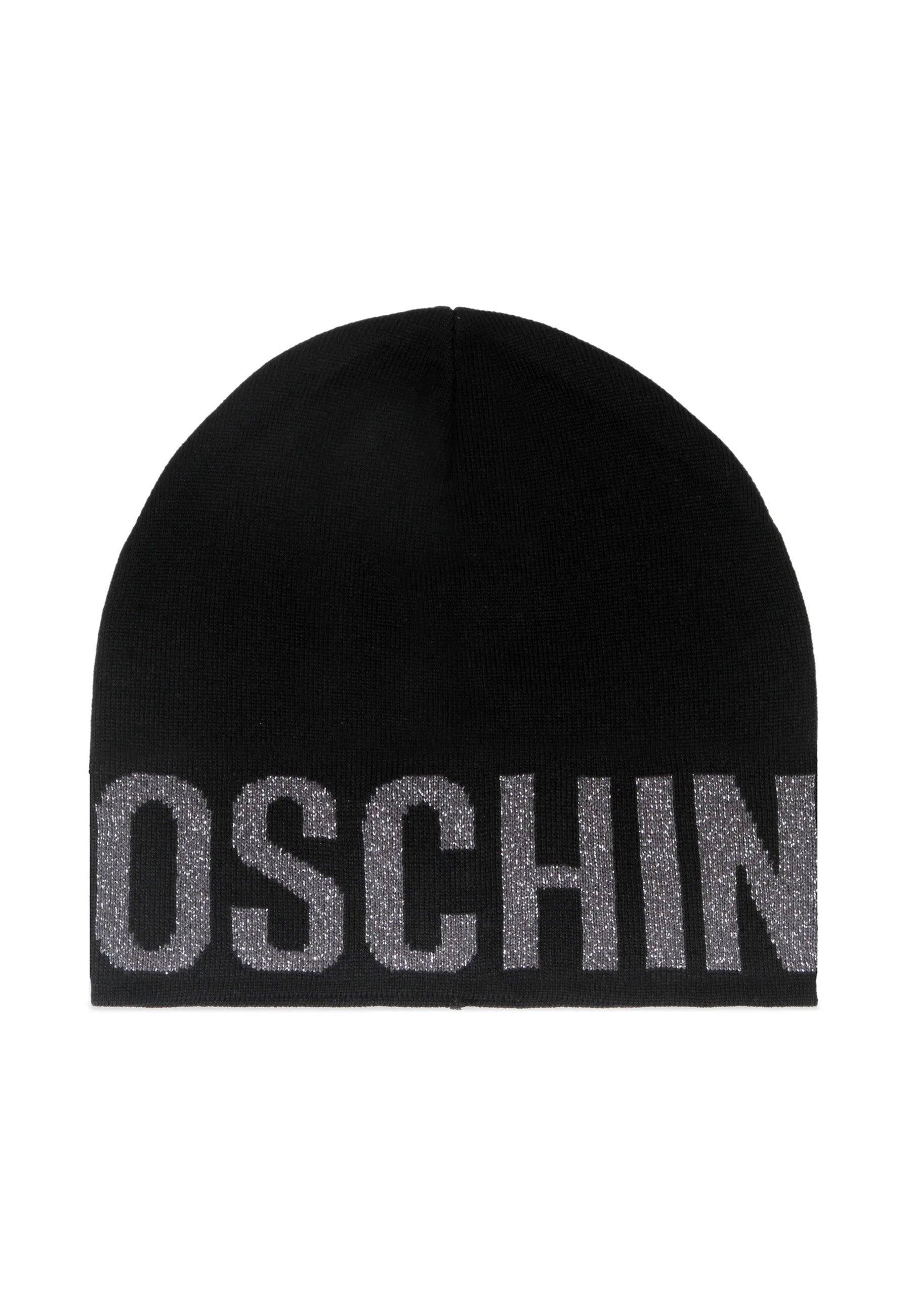 MOSCHINO Berretta Donna Black Silver 65165-M2997 - Sandrini Calzature e Abbigliamento