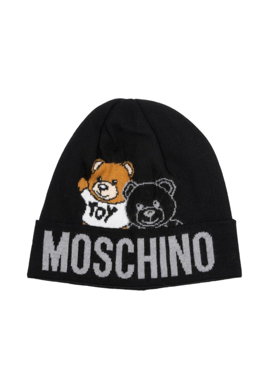MOSCHINO Berretta Teddy Black Grey 65370-M2951 - Sandrini Calzature e Abbigliamento