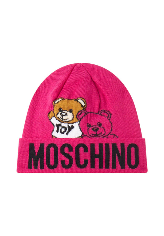 MOSCHINO Berretta Teddy Donna Fuxia Black 65370-M2951 - Sandrini Calzature e Abbigliamento