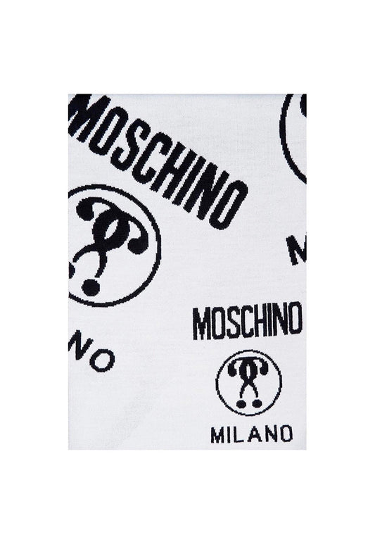MOSCHINO Sciarpa Bicolor Reversibile Black White 50055-M5145 - Sandrini Calzature e Abbigliamento