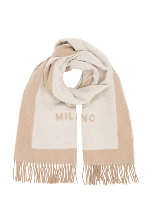 MOSCHINO Sciarpa Donna Beige 30672-M2327 - Sandrini Calzature e Abbigliamento