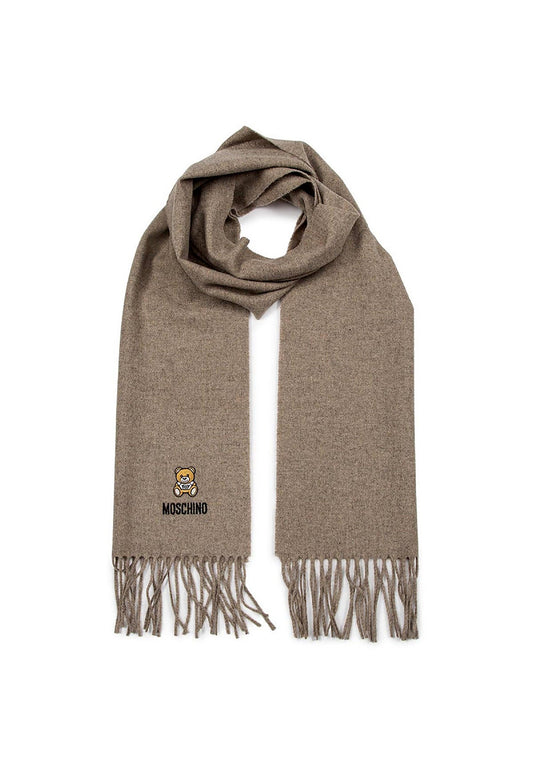 MOSCHINO Sciarpa Donna Tortora Marrone 50124-M5293 - Sandrini Calzature e Abbigliamento