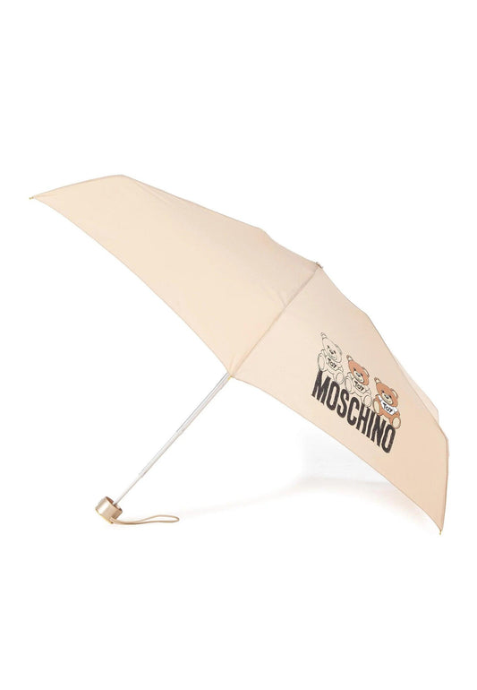 MOSCHINO Super Mini Ombrello Donna Beige 8061 - Sandrini Calzature e Abbigliamento