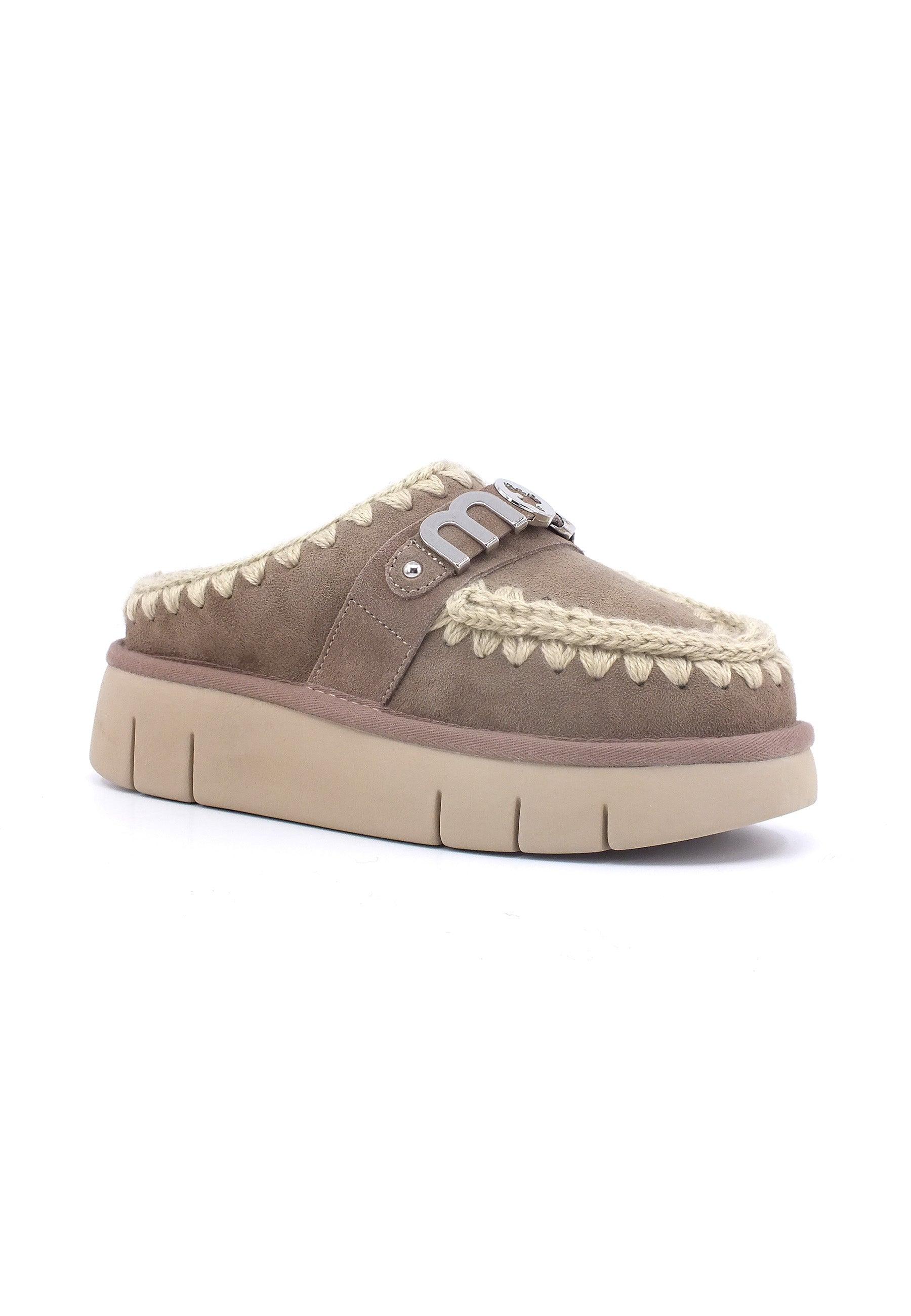 MOU Bounce Ciabatta Pelo Donna Grey MU.FW531001A - Sandrini Calzature e Abbigliamento