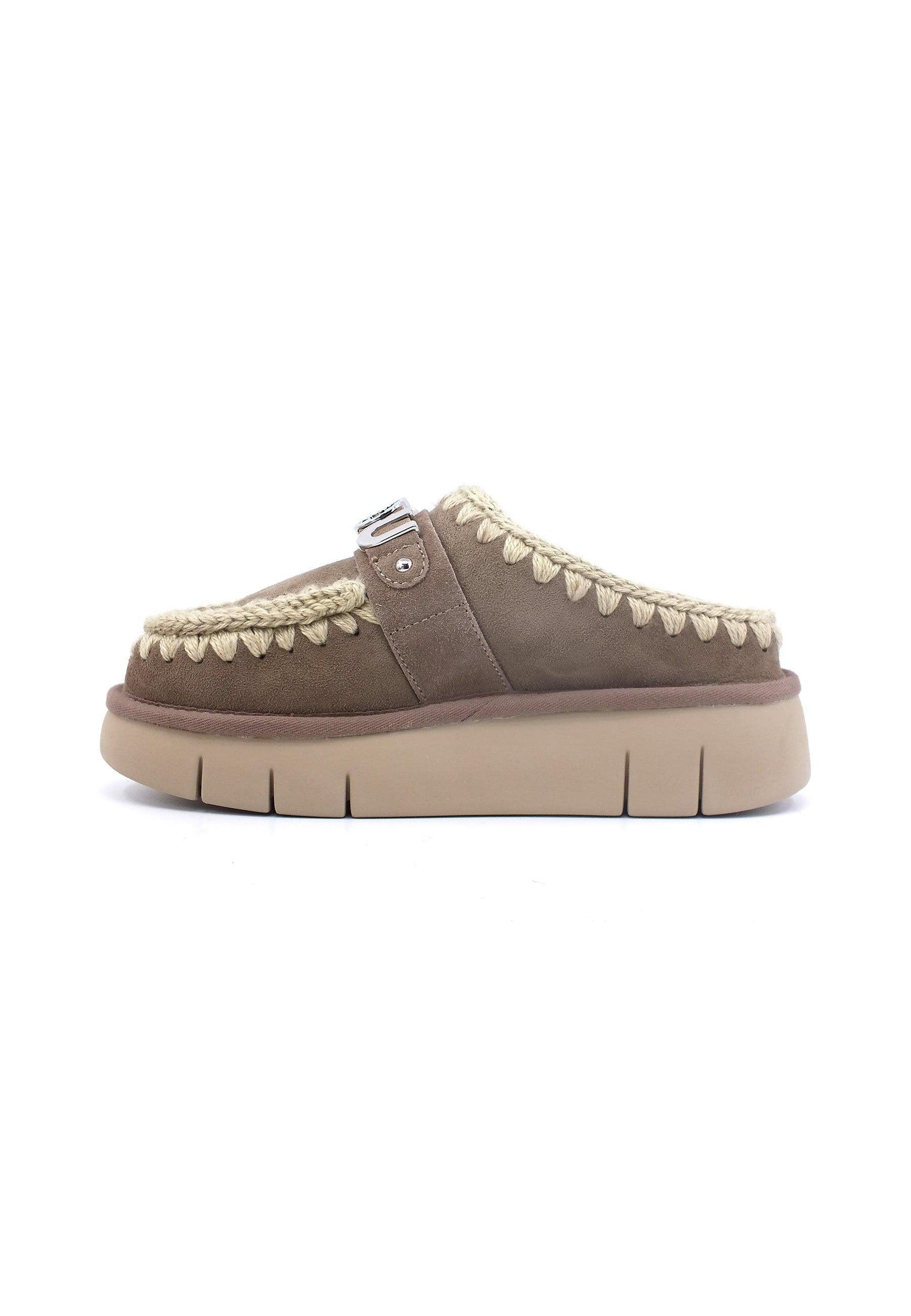 MOU Bounce Ciabatta Pelo Donna Grey MU.FW531001A - Sandrini Calzature e Abbigliamento