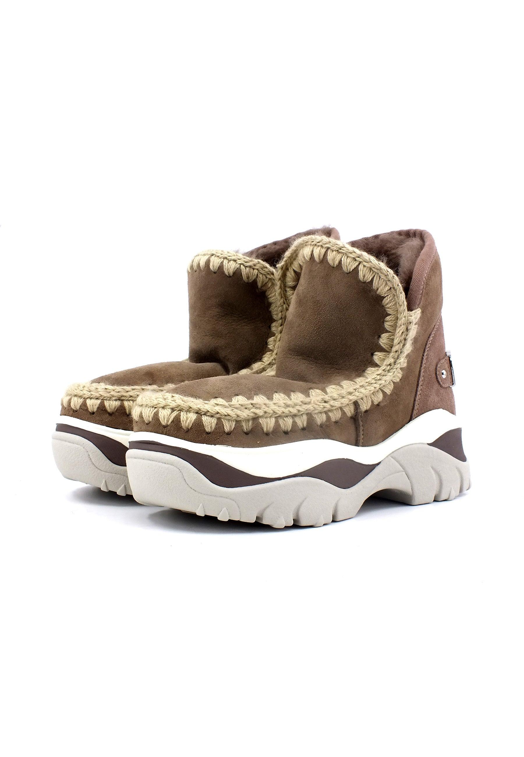 MOU Chunky Eskimo Stivaletto Pelo Donna Grey MU.FW311000A - Sandrini Calzature e Abbigliamento
