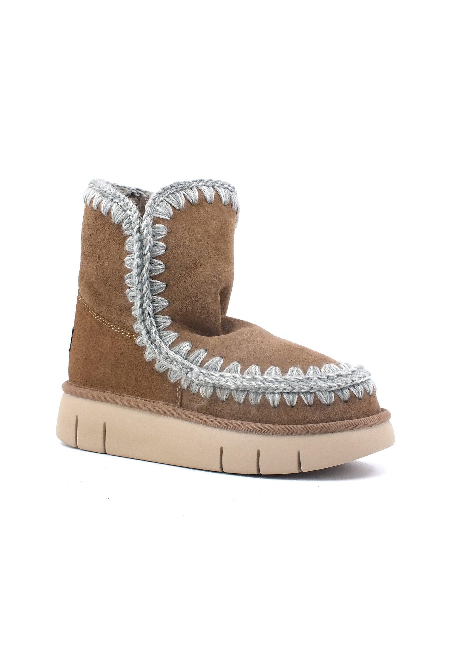MOU Eskimo Bounce Stivaletto Pelo Donna Dark Stone Marrone MU.FW531002A - Sandrini Calzature e Abbigliamento