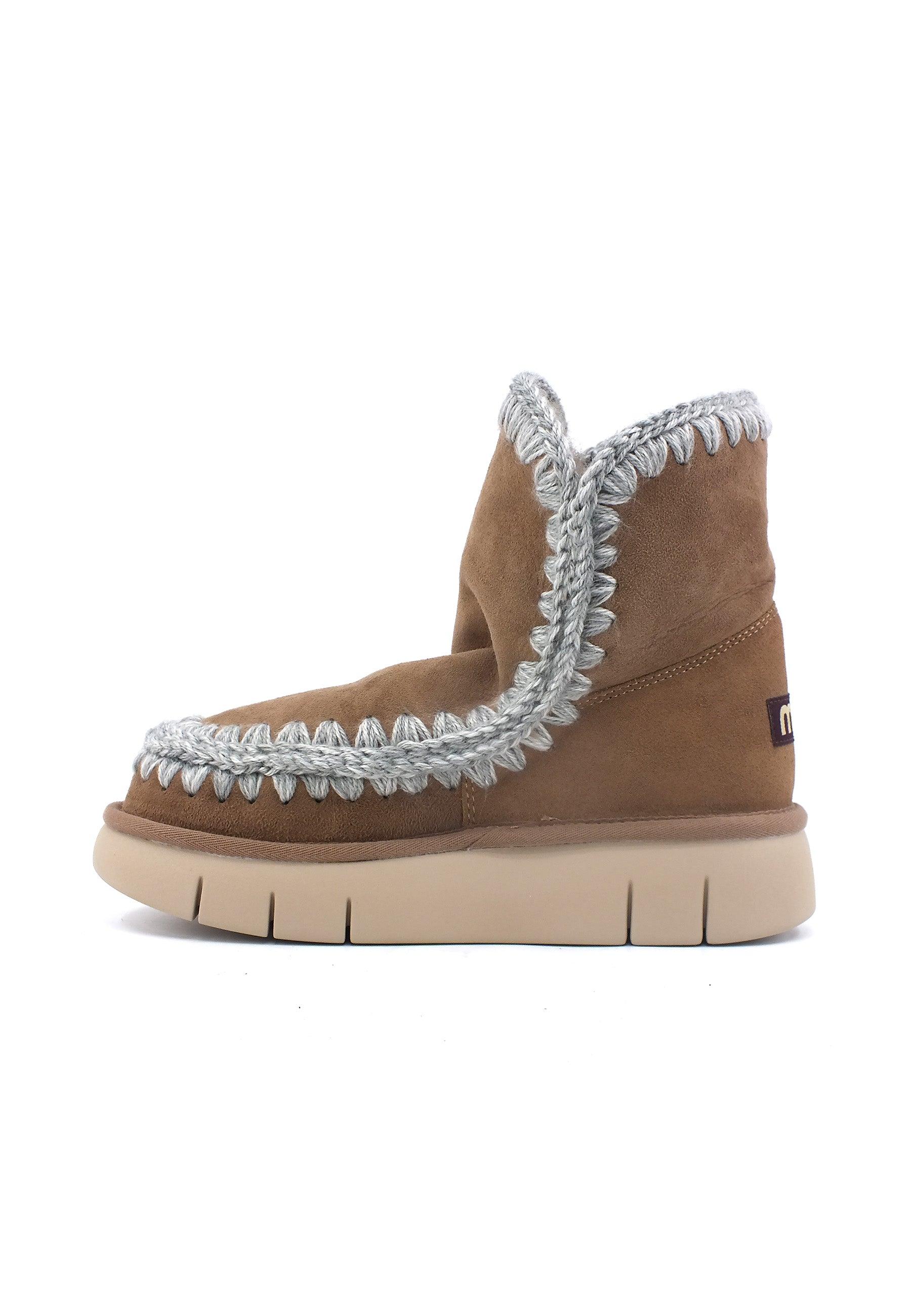 MOU Eskimo Bounce Stivaletto Pelo Donna Dark Stone Marrone MU.FW531002A - Sandrini Calzature e Abbigliamento