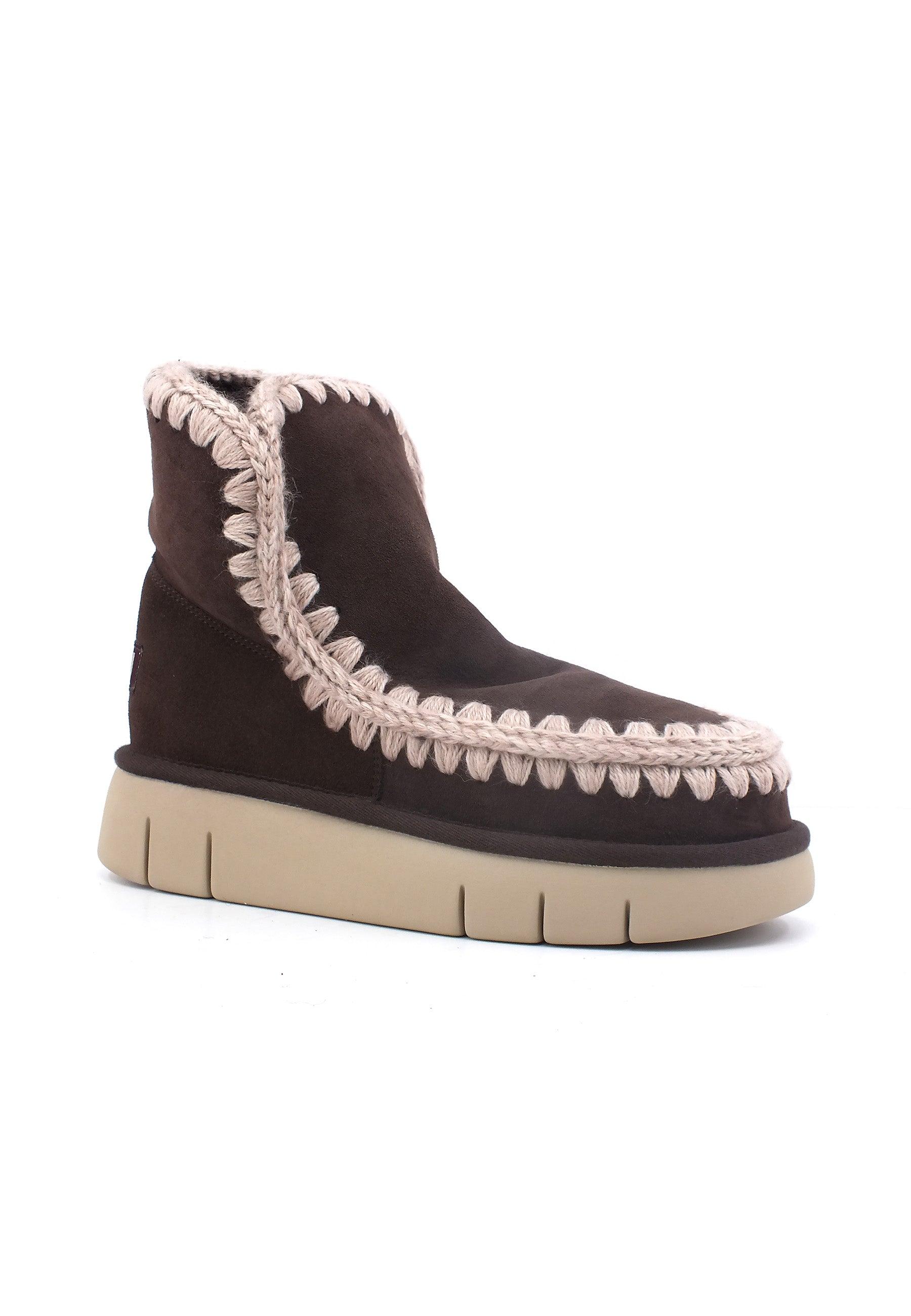 MOU Eskimo Bounce Stivaletto Pelo Donna Mocha Marrone MU.FW531002A - Sandrini Calzature e Abbigliamento