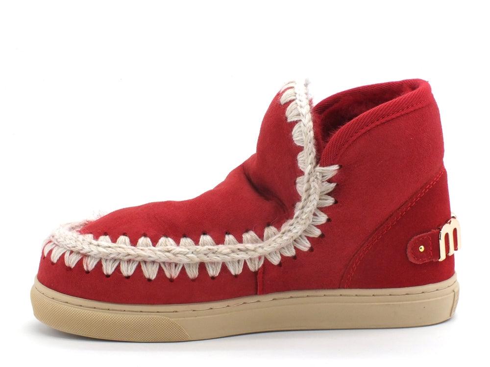 MOU Eskimo Sneaker Big Metal Logo Stivale Pelo Red Chili Pepper MU.FW111008A - Sandrini Calzature e Abbigliamento