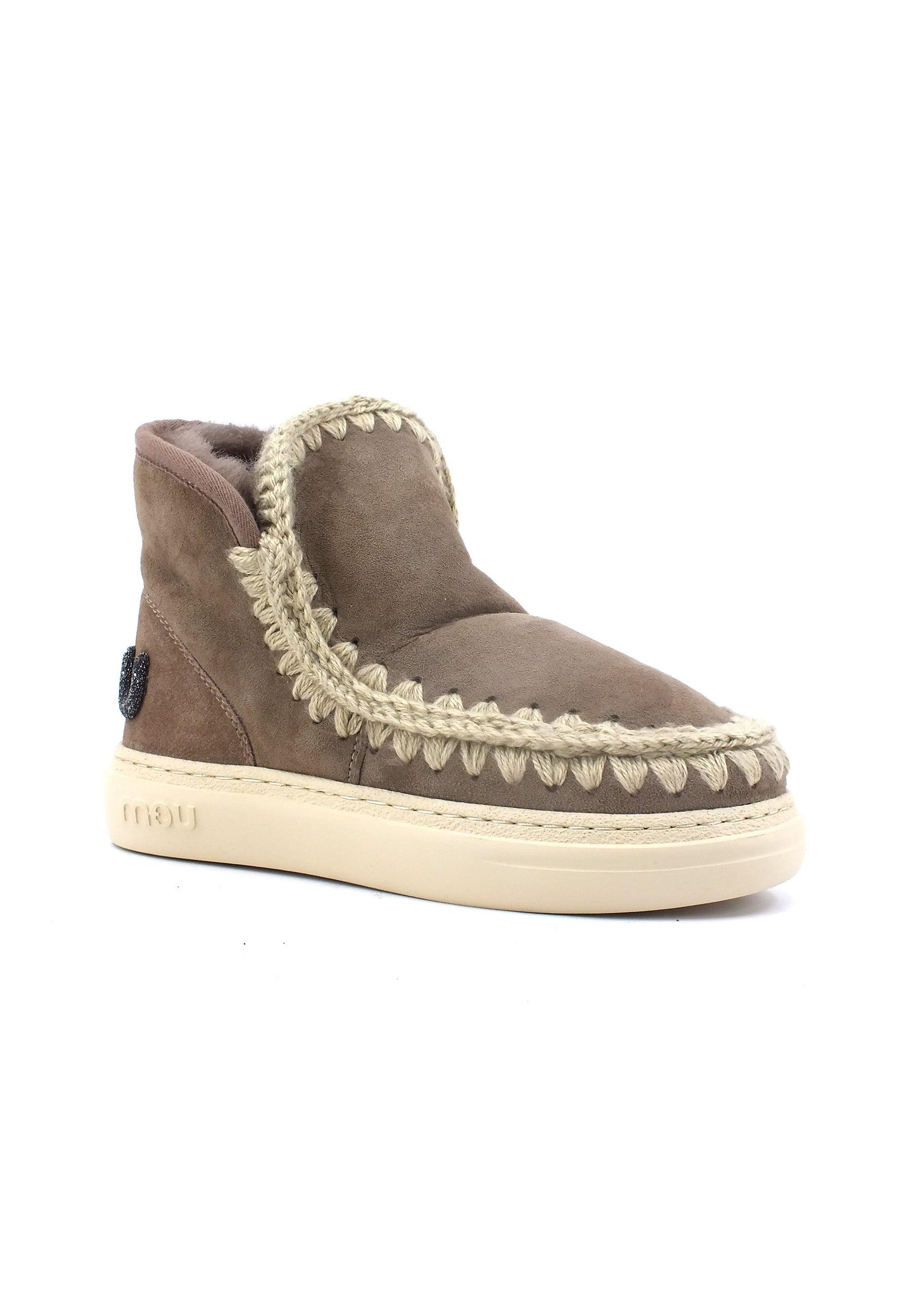 MOU Eskimo Sneaker Bold Stivaletto Pelo Donna Elgry Grey MU.FW411001A - Sandrini Calzature e Abbigliamento