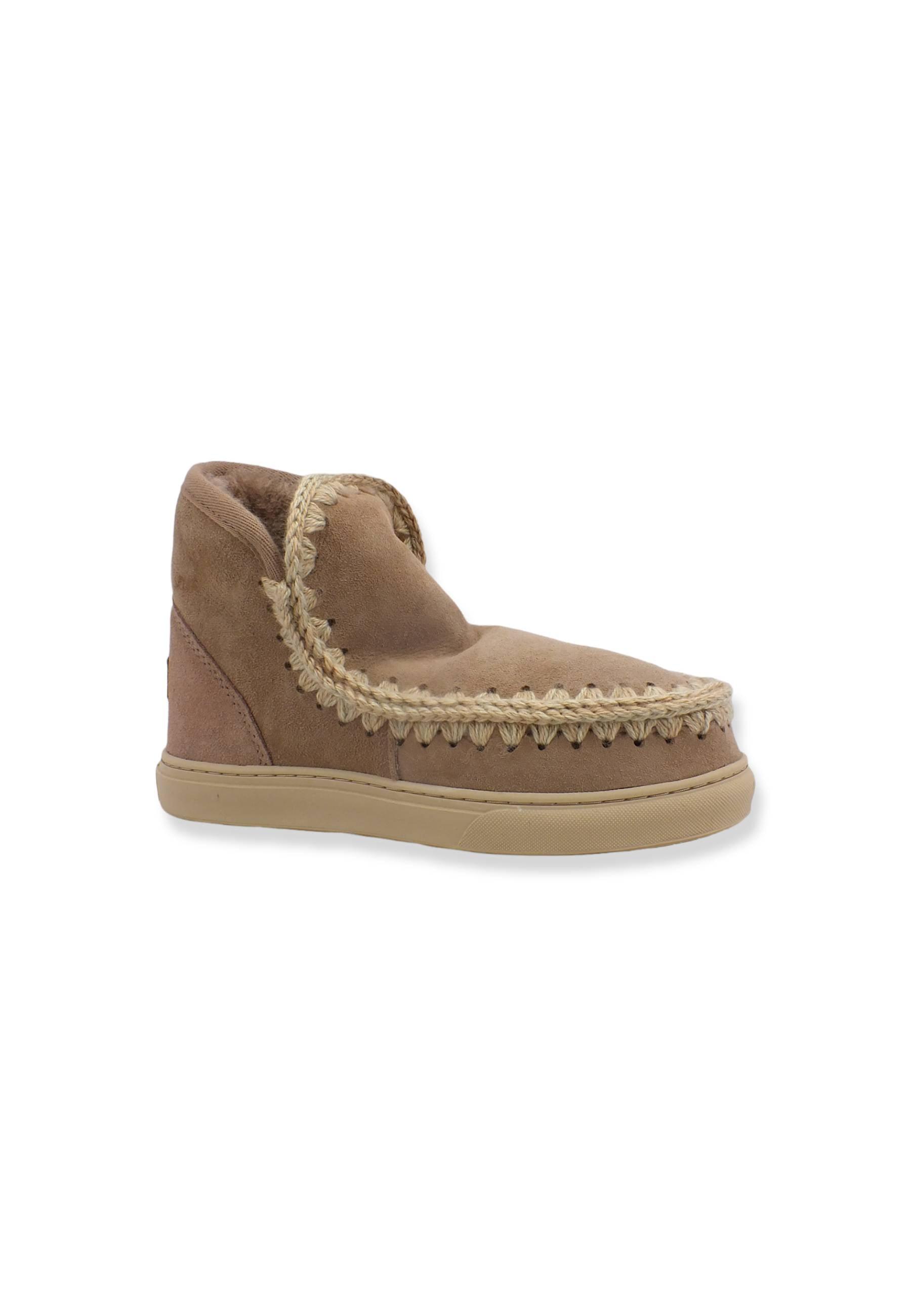 MOU Eskimo Sneaker Stivaletto Pelo Beige Camel - Sandrini Calzature e Abbigliamento