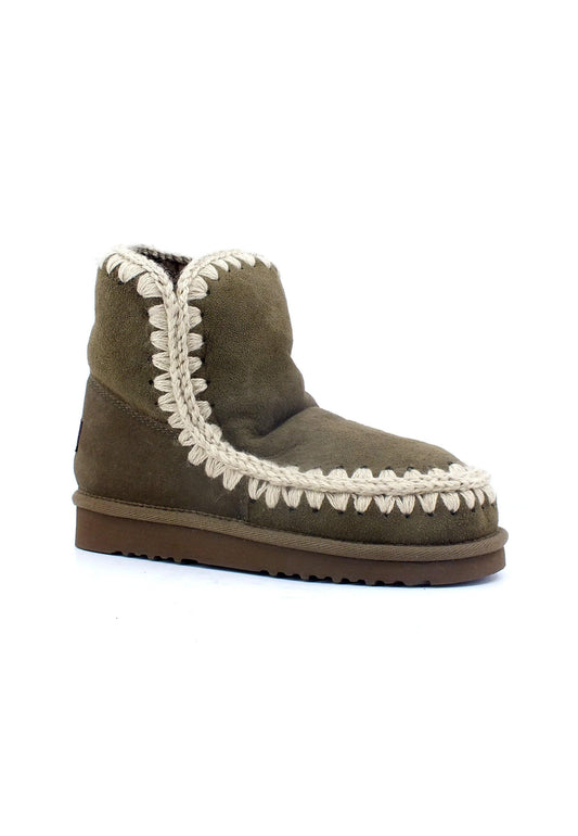 MOU Eskimo Stivaletto Pelo Donna Moos Verde MU.FW101001A - Sandrini Calzature e Abbigliamento