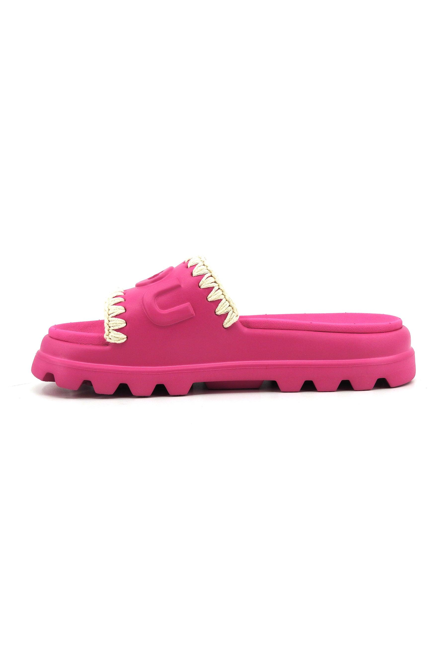 MOU Eva Ciabatta Donna Fuxia Floreal MU.SW661000N - Sandrini Calzature e Abbigliamento