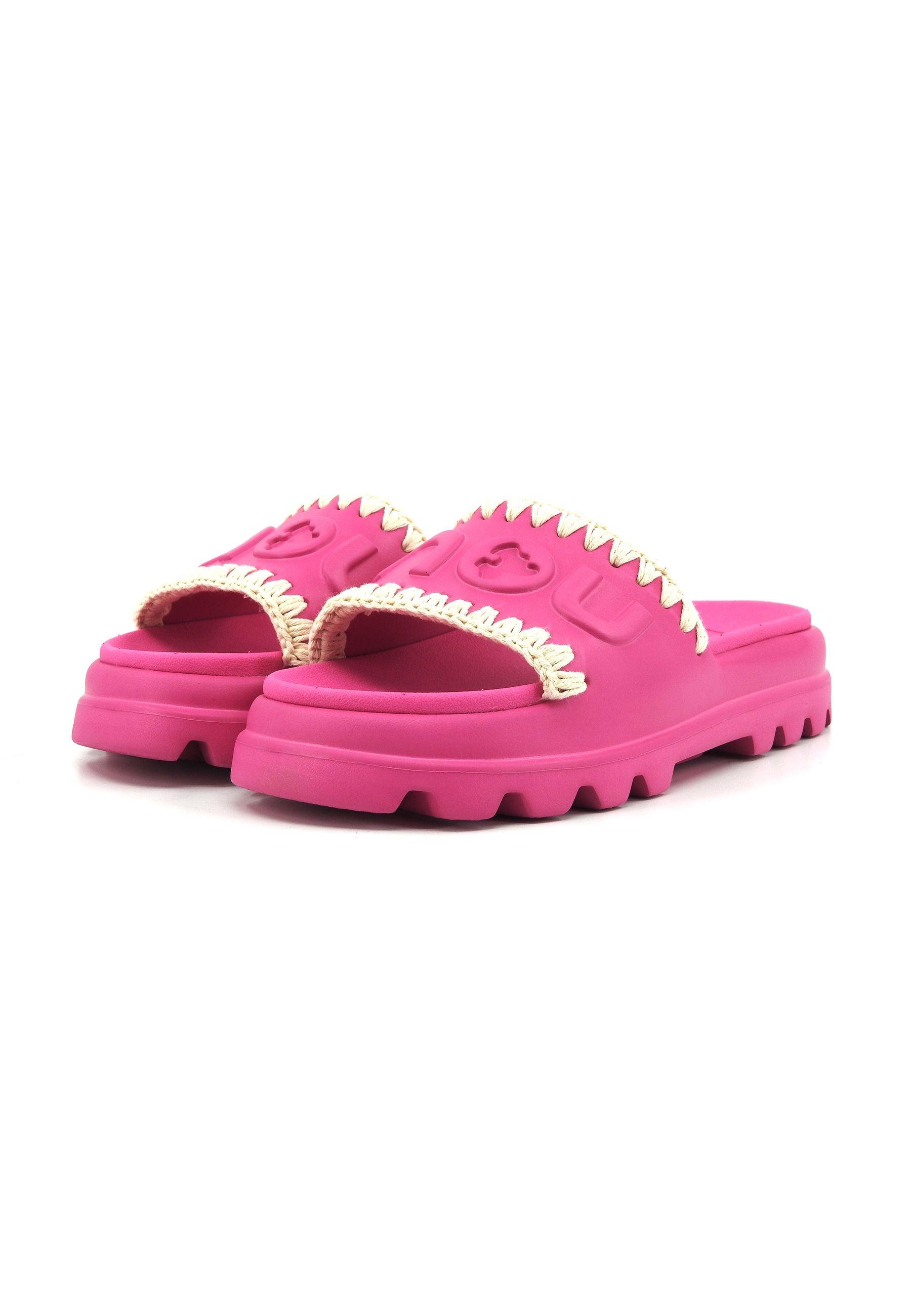 MOU Eva Ciabatta Donna Fuxia Floreal MU.SW661000N - Sandrini Calzature e Abbigliamento