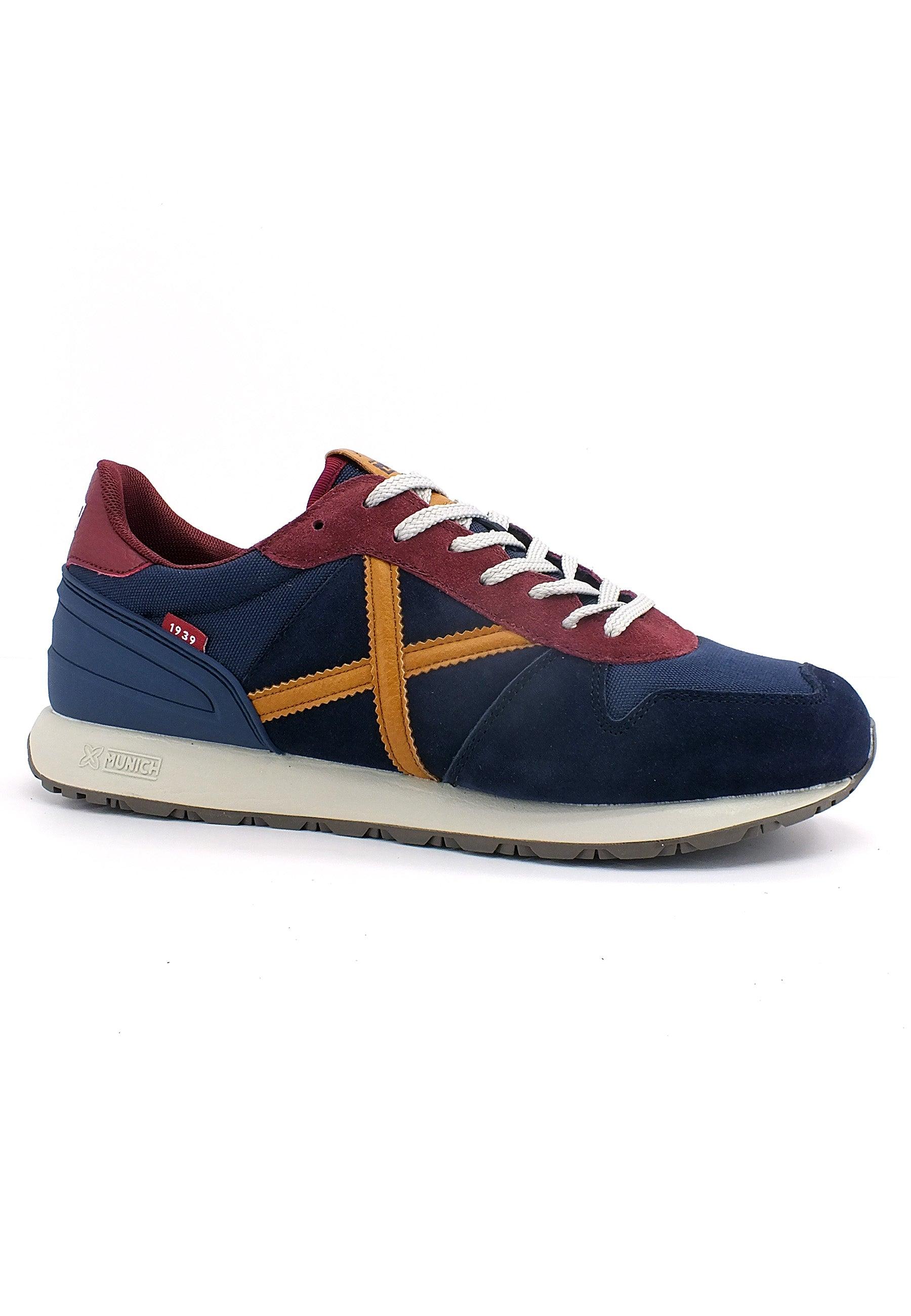 MUNICH Massana 490 Sneaker Uomo Blue Bordeaux 8620490 - Sandrini Calzature e Abbigliamento
