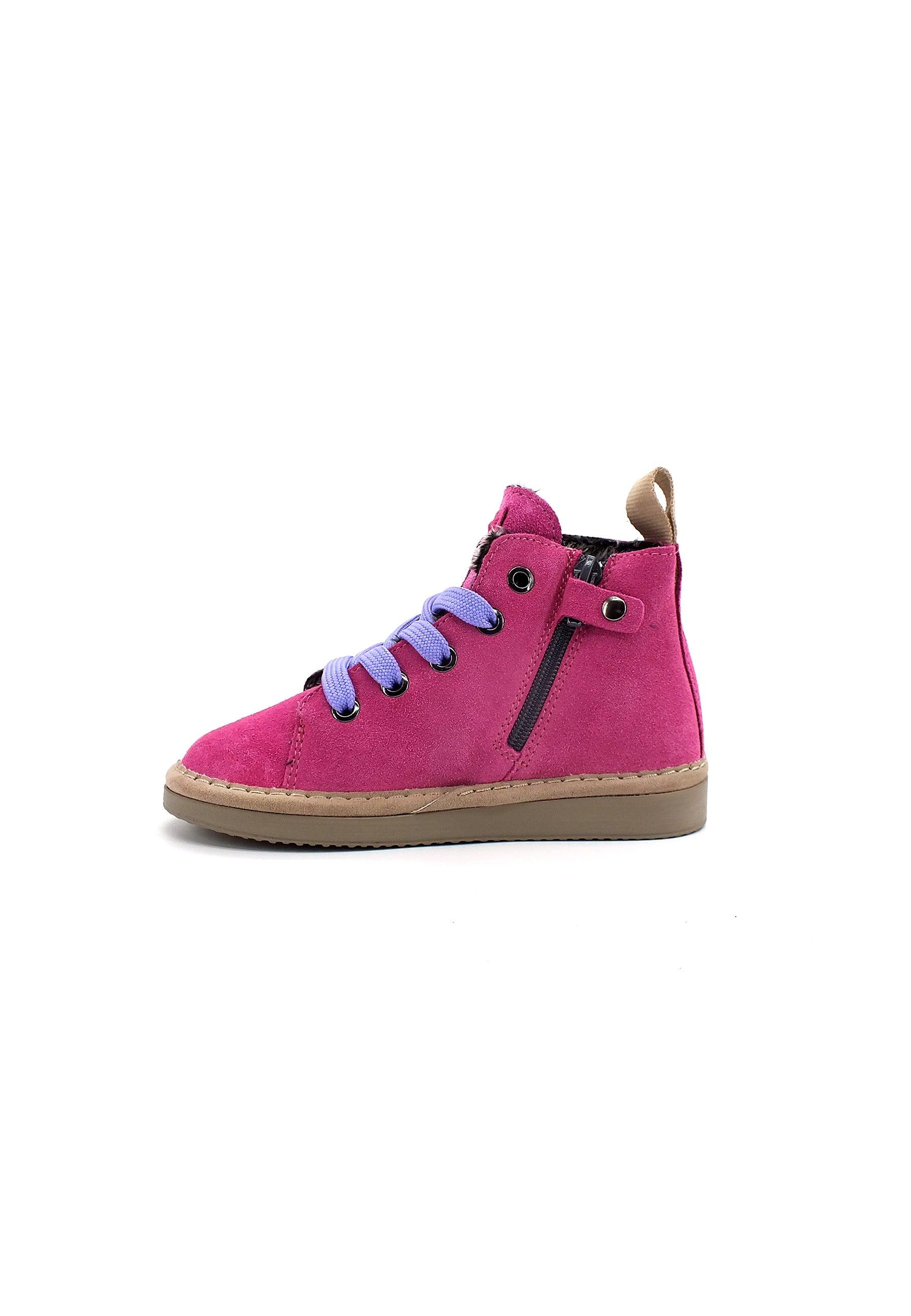 PAN CHIC Ankle Boot Sneaker Pelo Bimbo Dancing Pink Urban Violet P01B1400200006 - Sandrini Calzature e Abbigliamento
