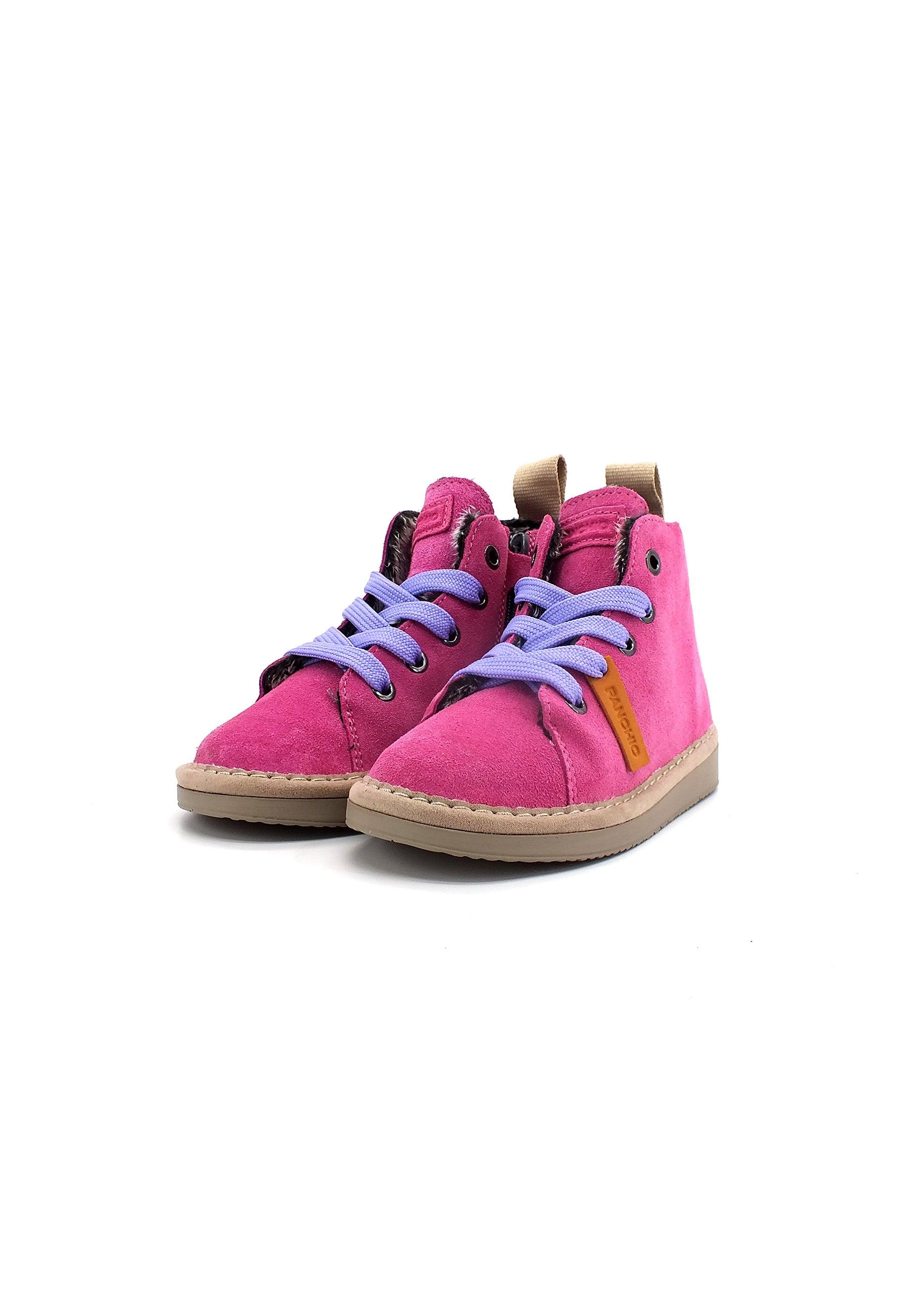 PAN CHIC Ankle Boot Sneaker Pelo Bimbo Dancing Pink Urban Violet P01B1400200006 - Sandrini Calzature e Abbigliamento