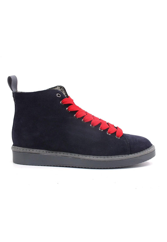 PAN CHIC Ankle Boot Sneaker Pelo Uomo Space Blue Red P01M1400200006 - Sandrini Calzature e Abbigliamento