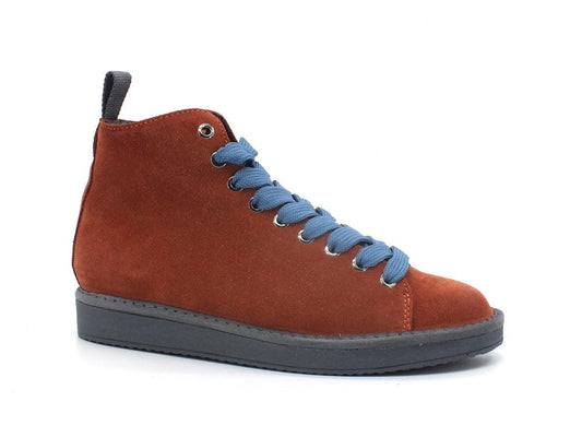 PAN CHIC Ankle Boot Suede Sneaker Pelo Brick Azure P01W1400200006 - Sandrini Calzature e Abbigliamento