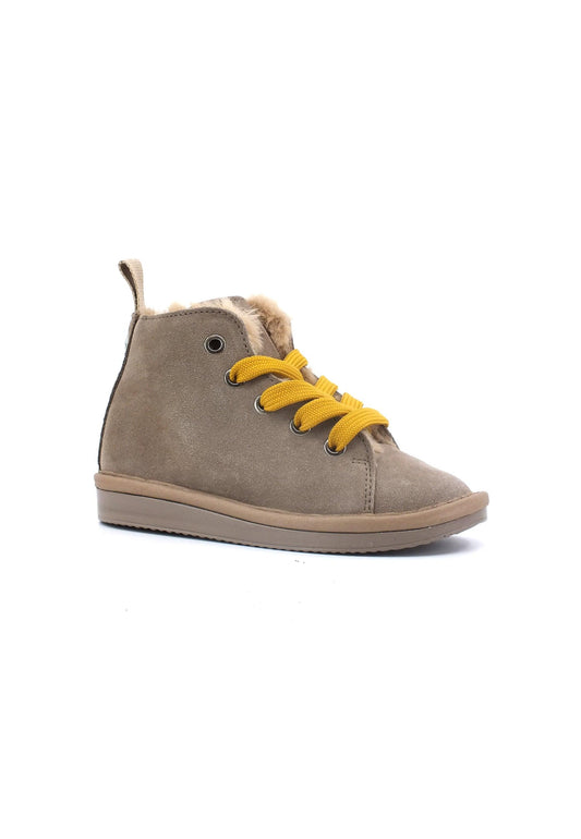 PAN CHIC Pan Chic Stivaletto Pelo Bimbo Walnut Yellow P01B007-00462051 - Sandrini Calzature e Abbigliamento