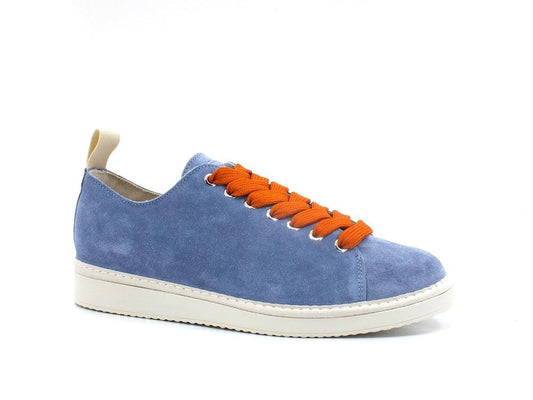 PAN CHIC Sneaker Pelle Suede Lace - Up Blue Blizzard Burnt P01M1400100209 - Sandrini Calzature e Abbigliamento