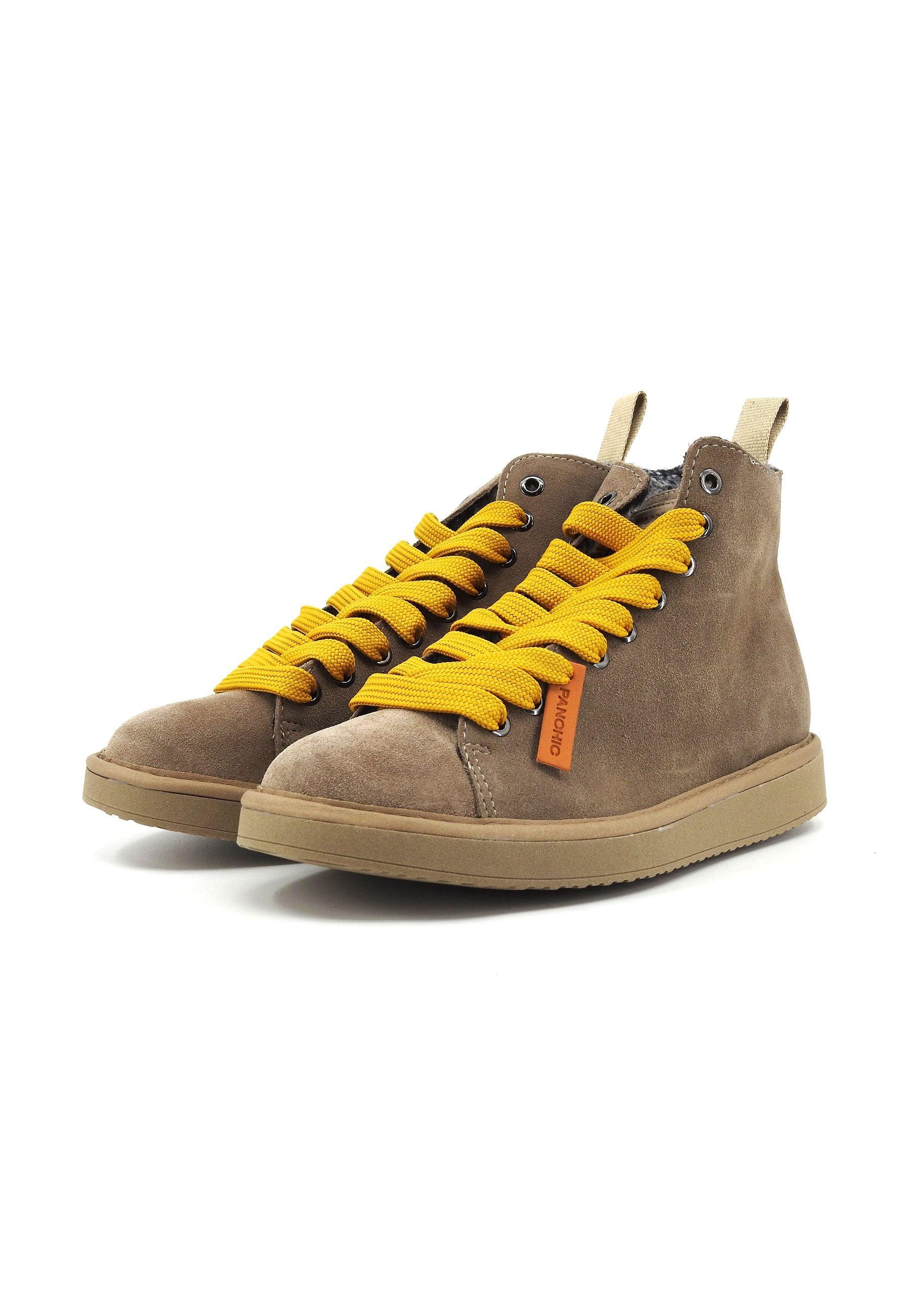 PAN CHIC Stivaletto Pelo Donna Walnut Yellow P01W007-00332051 - Sandrini Calzature e Abbigliamento