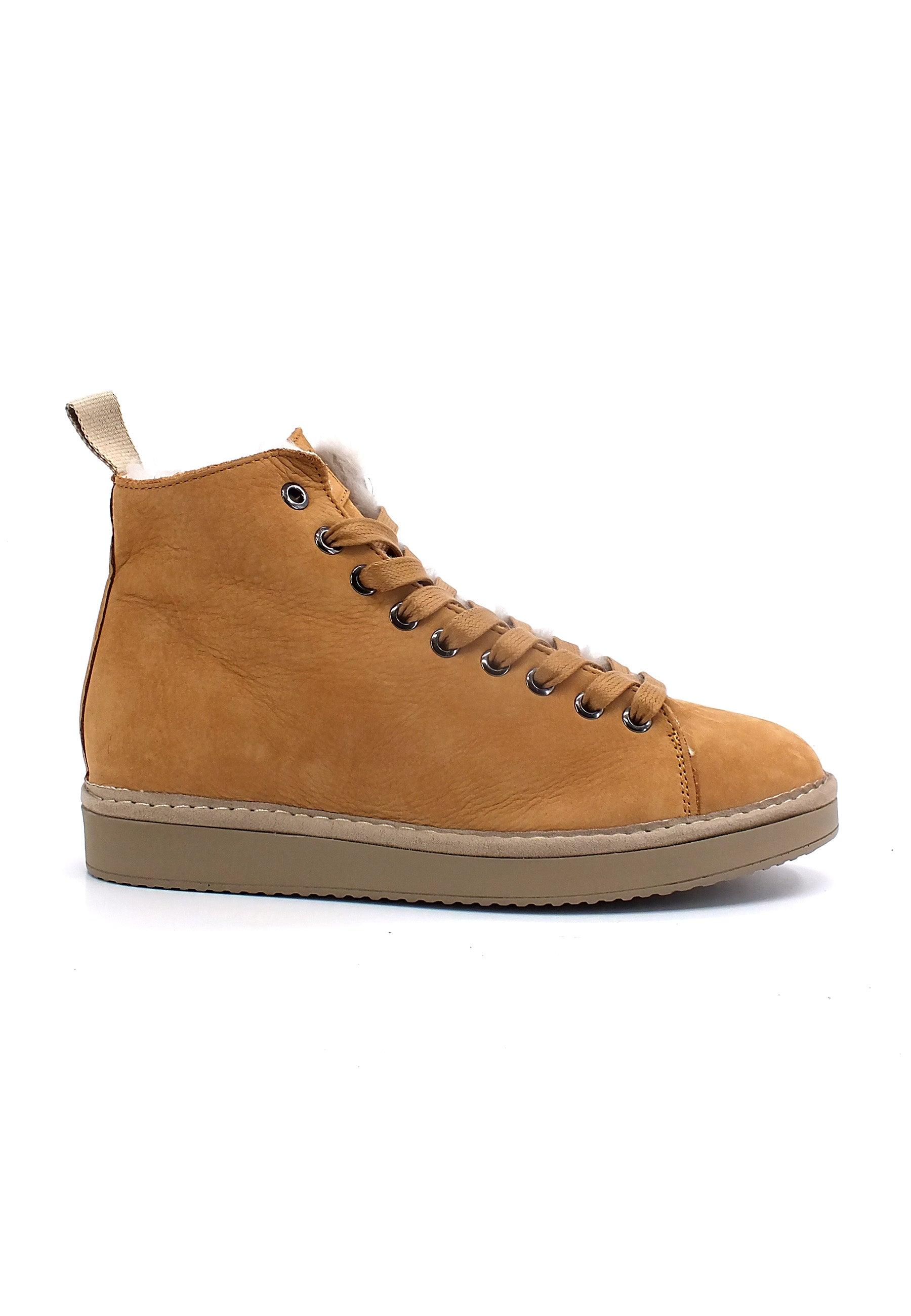 PAN CHIC Stivaletto Pelo Montone Donna Camel P01W1400200004 - Sandrini Calzature e Abbigliamento