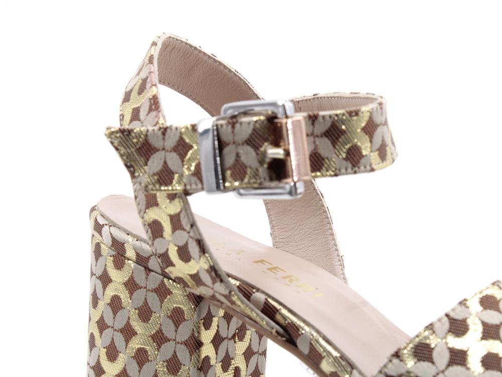 PAOLA FERRI Sandalo Bronzo D8121 - Sandrini Calzature e Abbigliamento