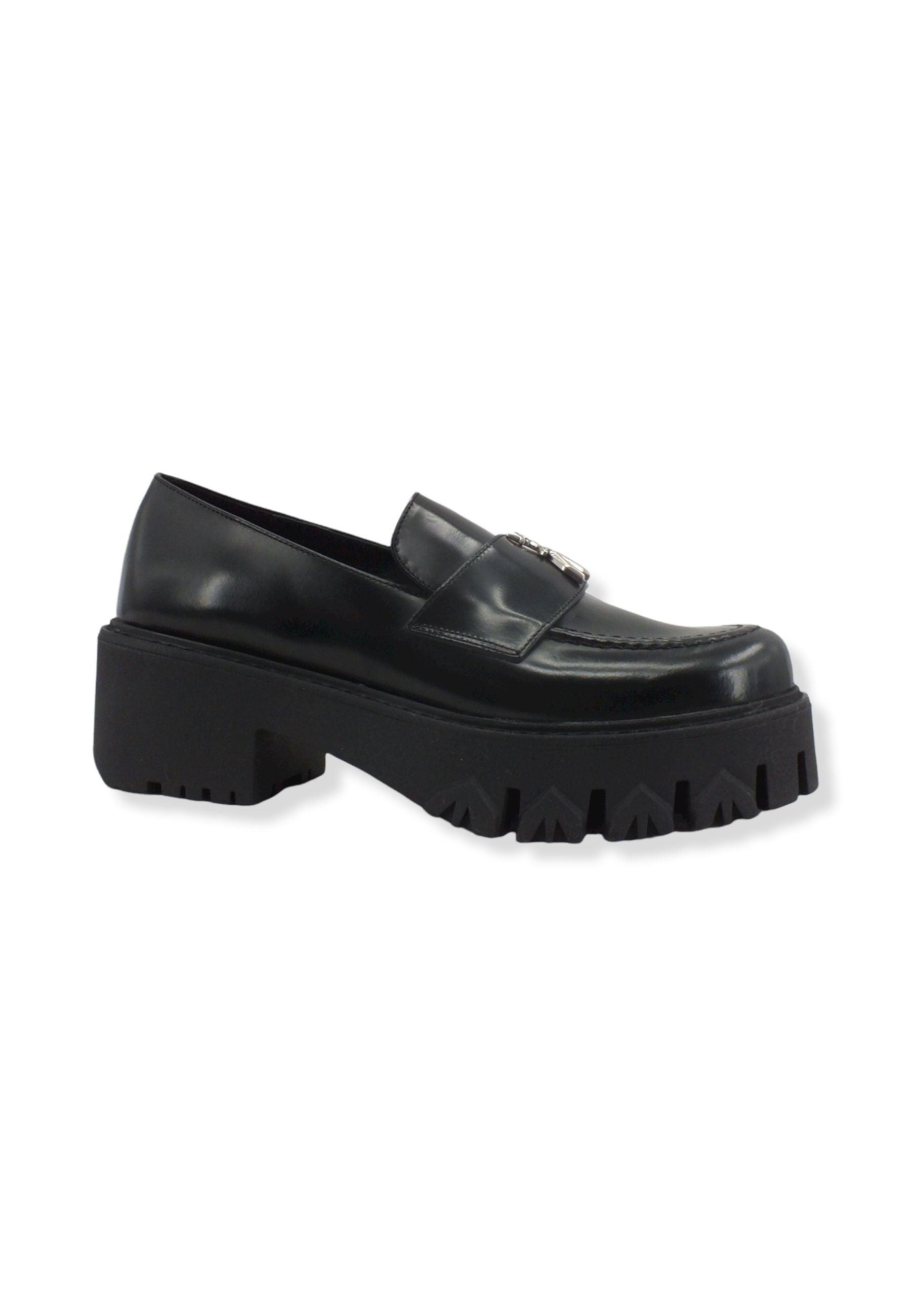 PATRIZIA PEPE Mocassino Donna Tacco Largo Platform Nero 8Z0009-L052 - Sandrini Calzature e Abbigliamento